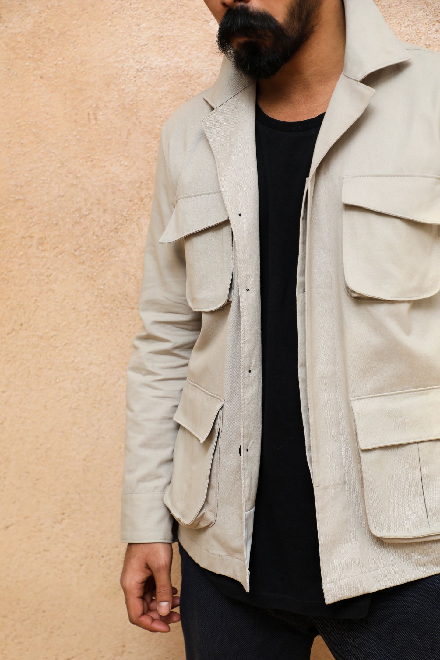 51x49 Defender Slate tactical jacket for men premium military outerwear India